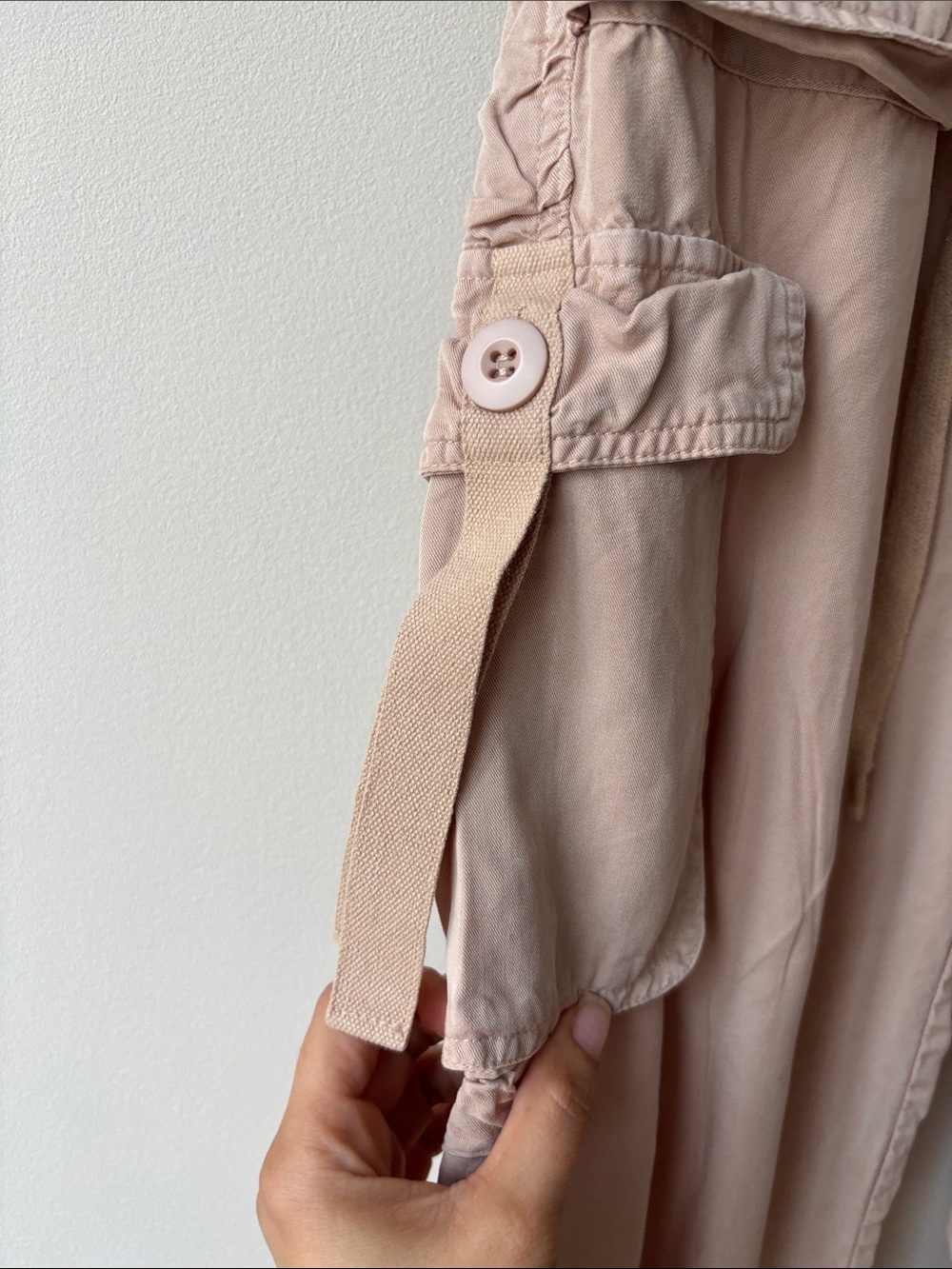 Straight-Leg Utility Pants in Beige - Picture 4 of 12